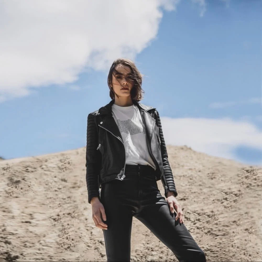 DAUNTLESS NYC | Vegan Leather Moto Biker Jacket in Black | S - Picture 2 of 14